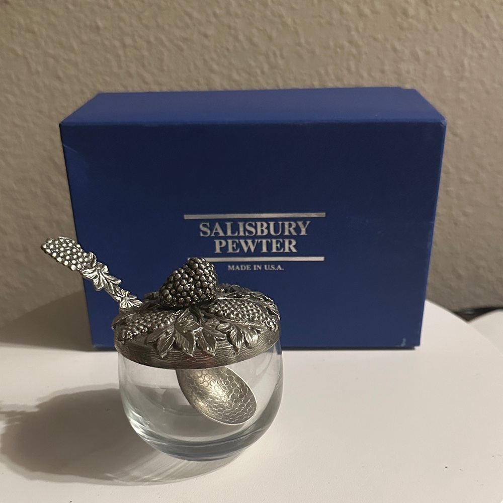 Salisbury Pewter Rasperry Jam Jar Gift Set